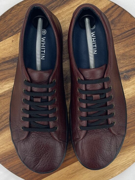 Birchbury Bramfords Mens 12 Brown Black Pebbled Leather Slip On Casual Shoes main image 15
